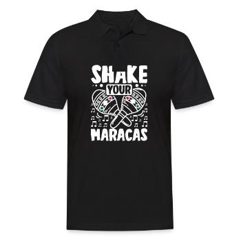 Mexican Shake your Maracas - Men's Polo Shirt - black - Front - Kai (181cm)