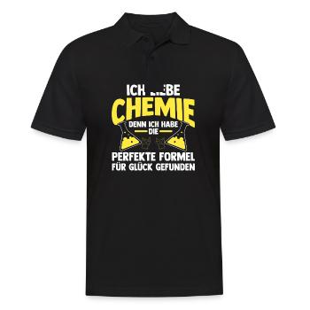 Chimiste Sciences Physique Chimie - Polo Homme - noir - Devant - Kai (181cm)