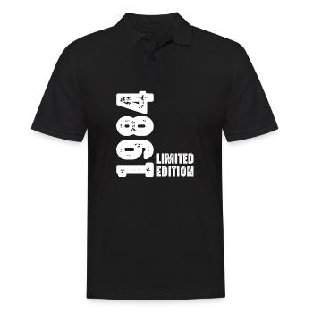 40e anniversaire 40 ans homme femme millésime 1984 - Polo Homme - noir - Devant - Kai (181cm)