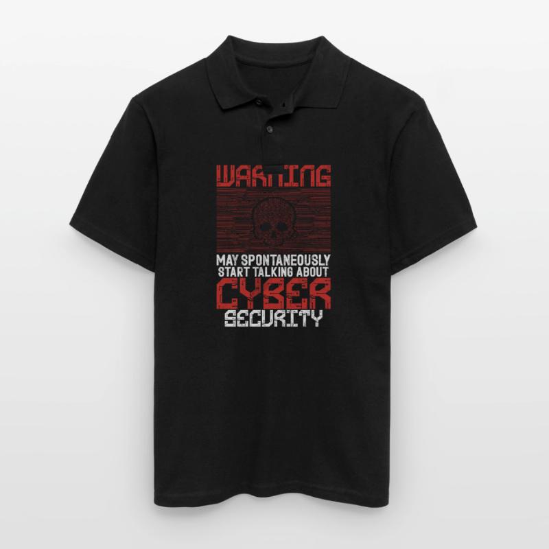 Cyber security hacker hacking Men's Polo Shirt