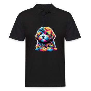Bolonka Zwetna Chiot - Polo Homme - noir - Devant - Kai (181cm)