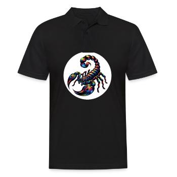 Scorpion - Men's Polo Shirt - black - Front - Kai (181cm)
