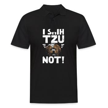 Je ne shih tzu pas ! - Polo Homme - noir - Devant - Kai (181cm)