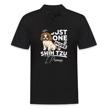 Juste un shih tzu de plus, je vous le promets - Polo Homme - noir - Devant - Kai (181cm)