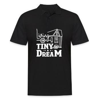 Living the Tiny House dream - Männer Poloshirt - Schwarz - Vorne - Kai (181cm)