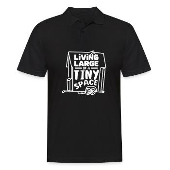 Tiny house living large in a tiny space - Men's Polo Shirt - black - Front - Kai (181cm)