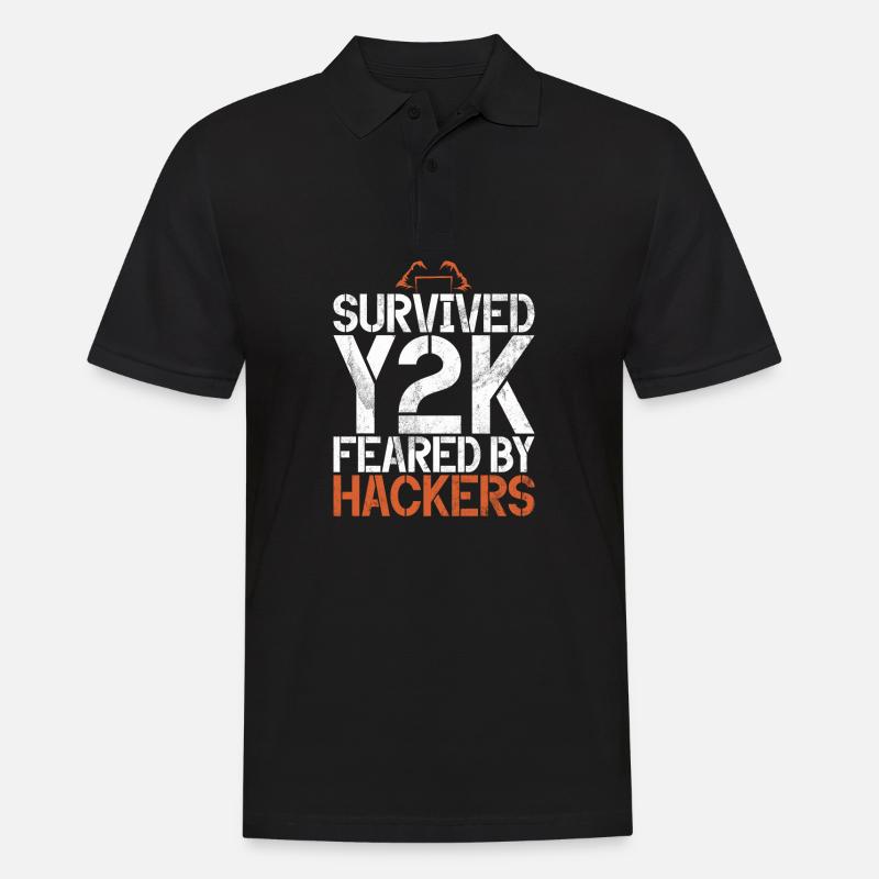 Cyber-sicherheits-hacker-hacking - Männer Poloshirt - Schwarz