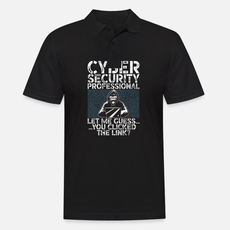 Cyber security hacker hacking - Men's Polo Shirt - black