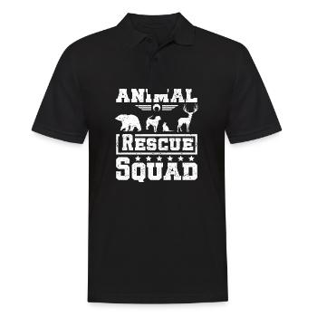 Marine wildlife animal rescue squad - Männer Poloshirt - Schwarz - Vorne - Kai (181cm)