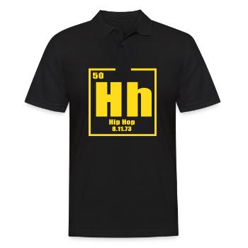 Hip Hop Tableau périodique 50e anniversaire Origine - Polo Homme - noir - Devant - Kai (181cm)