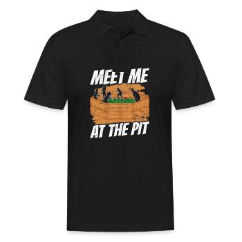 Dodgeball Hexagon Pit Sports Gaga Ball - Men's Polo Shirt - black - Front - Kai (181cm)