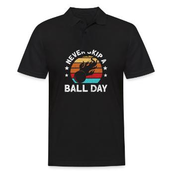 Dodgeball Hexagon Pit Sports Gaga Ball - Men's Polo Shirt - black - Front - Kai (181cm)