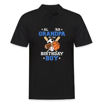Tout Star Grand-père de l’anniversaire Boy Sports - Polo Homme - noir - Devant - Kai (181cm)