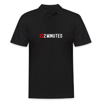 2 minutes at Handball. For Fault Lovers - Men's Polo Shirt - black - Front - Kai (181cm)