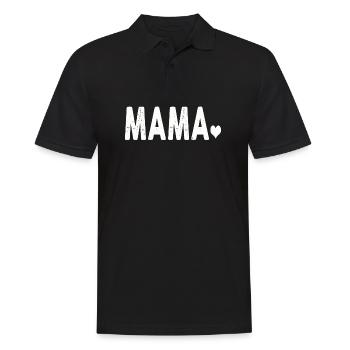 Cadeaux de maman pour les femmes Design avec Heart Love Mama - Polo Homme - noir - Devant - Kai (181cm)