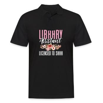 Assistant(e) de bibliothèque Licencié à chut - Polo Homme - noir - Devant - Kai (181cm)