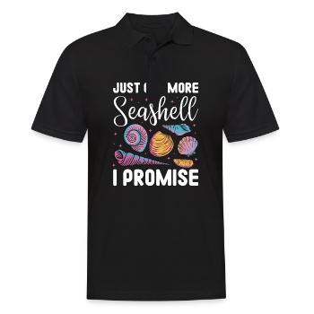 Just one Seashell I promise - Männer Poloshirt - Schwarz - Vorne - Kai (181cm)