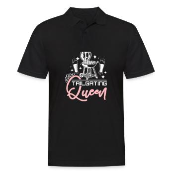 Girl Tailgating Queen - Männer Poloshirt - Schwarz - Vorne - Kai (181cm)