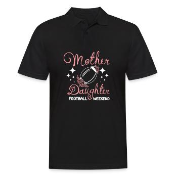 Maman Mère Fille Week-end de football américain - Polo Homme - noir - Devant - Kai (181cm)