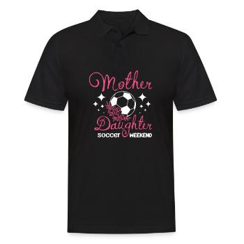 Maman Mère Fille Week-end de football - Polo Homme - noir - Devant - Kai (181cm)