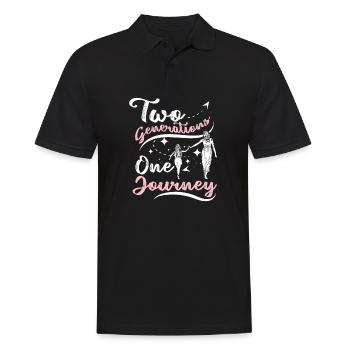 Mère-Fille deux générations en voyage - Polo Homme - noir - Devant - Kai (181cm)