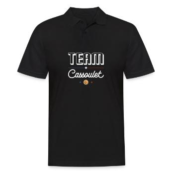 Team Cassoulet - For Cassoulet Fans - Men's Polo Shirt - black - Front - Kai (181cm)