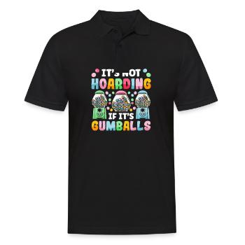Funny chewing gum machine - Men's Polo Shirt - black - Front - Kai (181cm)
