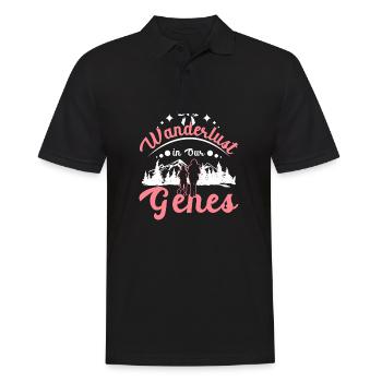 Mother daughter wanderlust in our genes - Men's Polo Shirt - black - Front - Kai (181cm)