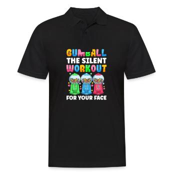 Funny chewing gum machine - Men's Polo Shirt - black - Front - Kai (181cm)