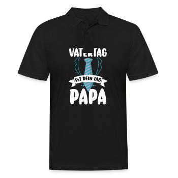 Dad Father's Day Dad - Men's Polo Shirt - black - Front - Kai (181cm)