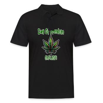 Hemp, Cannabis, Weed, Babak, Bobaz - Men's Polo Shirt - black - Front - Kai (181cm)