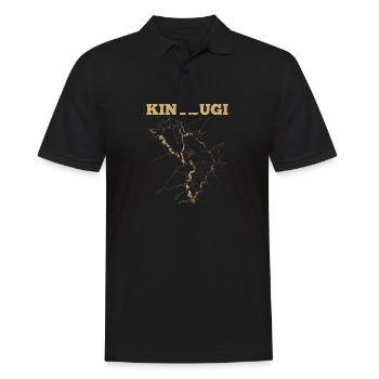 Kintsugi Kintsukuroi Art japonais imparfait Wabi S - Polo Homme - noir - Devant - Kai (181cm)
