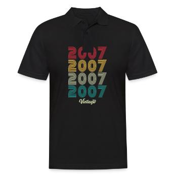17 ans Millésime 2007 Edition Limitée 17ème - Polo Homme - noir - Devant - Kai (181cm)