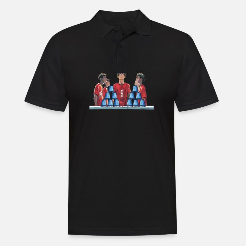 Stapeln Von Bechern Speed Stacker - Männer Poloshirt - Schwarz