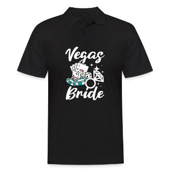 Équipe de douche nuptiale Mariée Demoiselle d’honneur Mariée Vegas - Polo Homme - noir - Devant - Kai (181cm)