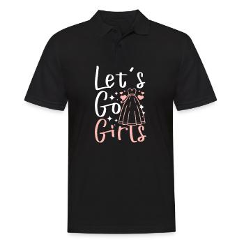 Bridal Shower Team Bride Bridesmaid Let's go Girls - Männer Poloshirt - Schwarz - Vorne - Kai (181cm)