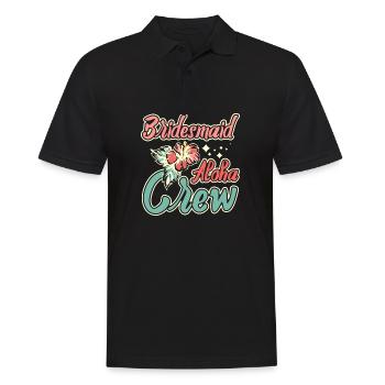 Hawaii Wedding Bride Bridesmaid Aloha Crew - Männer Poloshirt - Schwarz - Vorne - Kai (181cm)