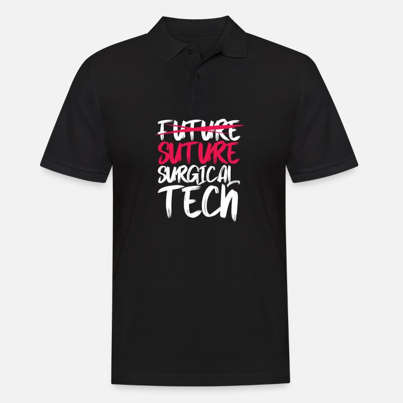 Future Suture surgical tech - Männer Poloshirt - Schwarz