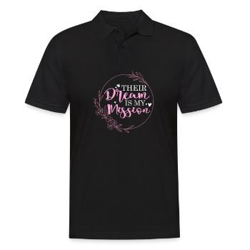 Their dream is my mission Surrogacy Mother - Men's Polo Shirt - black - Front - Kai (181cm)