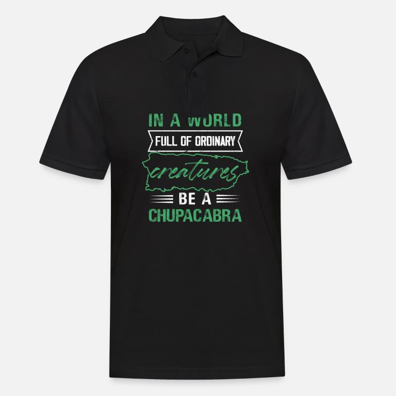 In A World Full Of Ordinary Creatures Be A - Männer Poloshirt - Schwarz