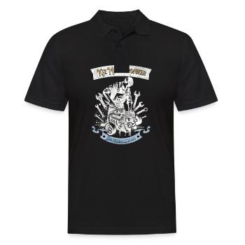 Kfz Mechatroniker Abschluss Mechatroniker Geschenk - Männer Poloshirt - Schwarz - Vorne - Kai (181cm)