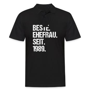 Meilleure épouse de la Saint-Valentin depuis 1989 - Polo Homme - noir - Devant - Kai (181cm)