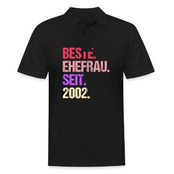 Meilleure épouse de la Saint-Valentin depuis 2002 - Polo Homme - noir - Devant - Kai (181cm)