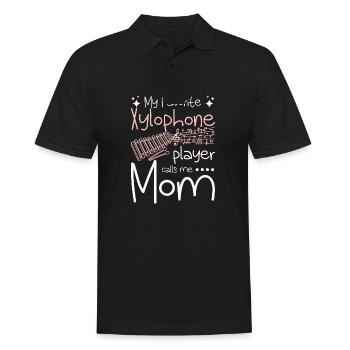 My favorite xylophone player calls me mom - Men's Polo Shirt - black - Front - Kai (181cm)