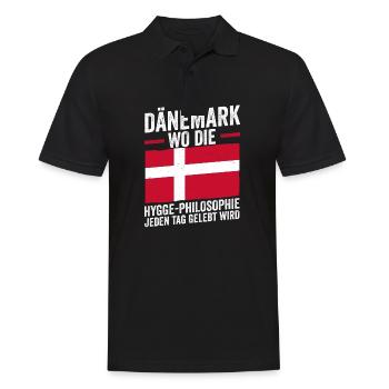 Danois Danemark - Polo Homme - noir - Devant - Kai (181cm)