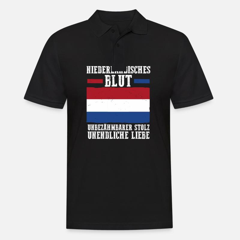 Pays-Bas Pays-Bas Pays-Bas - Polo Homme - noir