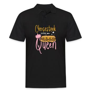 Philly Cheesesteak making queen - Männer Poloshirt - Schwarz - Vorne - Kai (181cm)