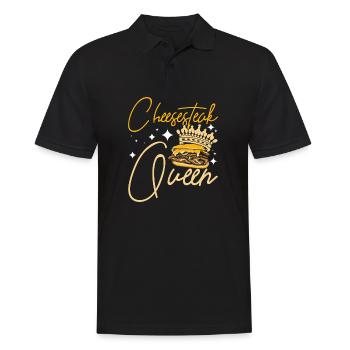 Philly Cheesesteak Queen - Männer Poloshirt - Schwarz - Vorne - Kai (181cm)