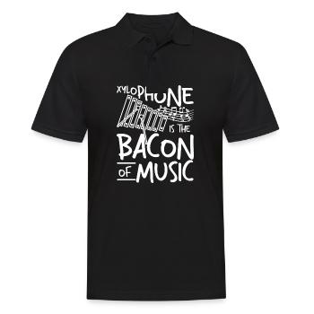 Xylophone is the bacon of music - Men's Polo Shirt - black - Front - Kai (181cm)