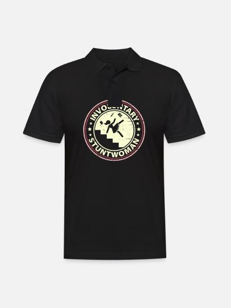 Cascadeuse involontaire - Polo Homme - noir